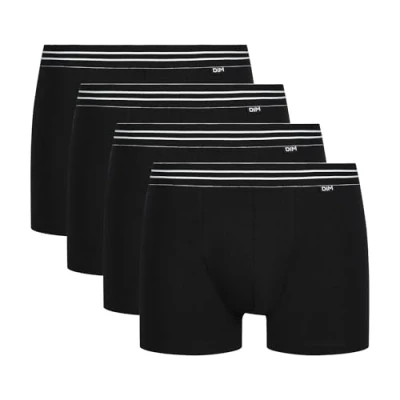 Image of DIM Men&#039;s Swim Trunks (Pack of 4), Black (Noir/Noir/Noir/Noir 0hz), S