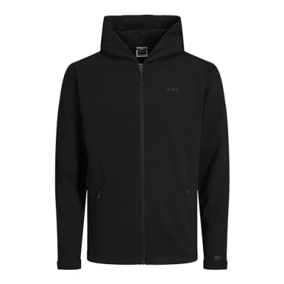 Image of Jack &amp; Jones Zipup sweatshirt, Men&#039;s, Size: Medium, Black