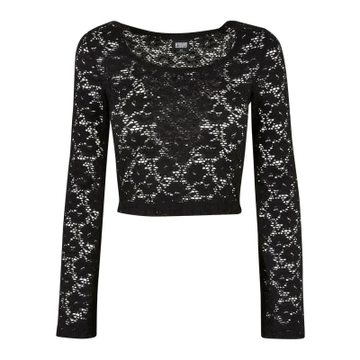 Image of Urban Classics Long sleeved top, Women&#039;s, Size: 4XL, Black