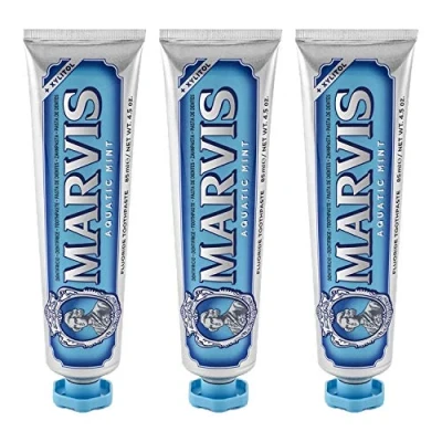 Image of Marvis Aquatic Mint Toothpaste Bundle (3x85ml)