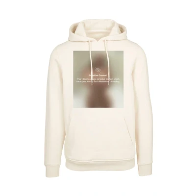 Image of Mister Tee Men&#039;s Sensitive Content Hoody Hooded Sweatshirt, Sand, L