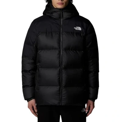 Image of THE NORTH FACE Men&#039;s Diablo Down Hoodie Jacket, Tnf Black Heather/Tnf Blk, M