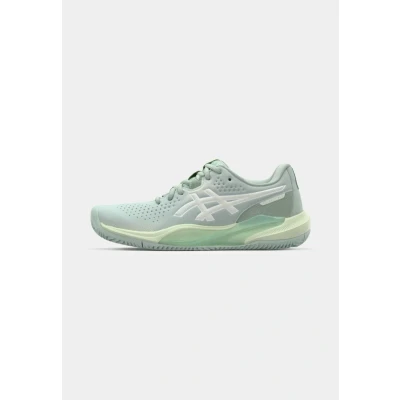 Image of Asics Gelchallenger 15 Clay court tennis shoes, Women&#039;s, Size: 6, Lichen rock/whisper green shoes
