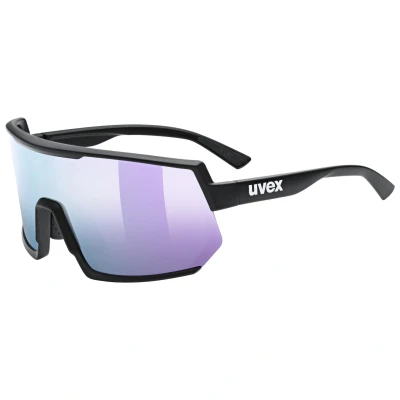 Image of Uvex sportstyle 235 Sports Glasses for Men and Women Strong Protection from Sun Radiation Pressure free Fit Perfect Hold Black Matt/Mirror Lavender One Size