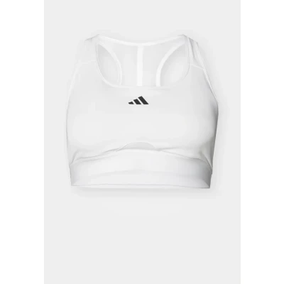 Image of adidas Performance Powerreact BRA Medium support sports bra, Women&#039;s, Size: XS, White