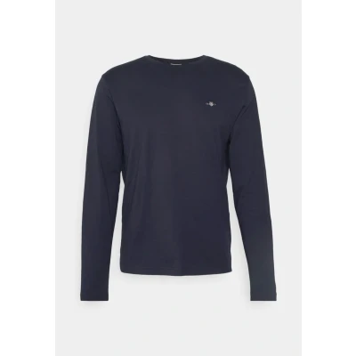Image of GANT REG Shield Long sleeved top, Men&#039;s, Size: 3XL, Evening blue