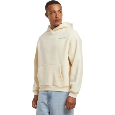 Image of Upscale by Mister TEE PART OF THE CLUB Fluffy Hoodie, Men&#039;s, Size: Large, Whitesand