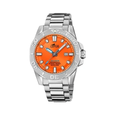Image of Lotus Diver Watch, Men&#039;s, Size: One Size, Orange