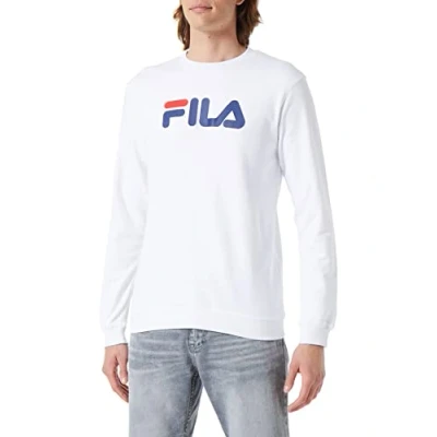 Image of Fila Barbian Crew Sweatshirt, Bright White, L