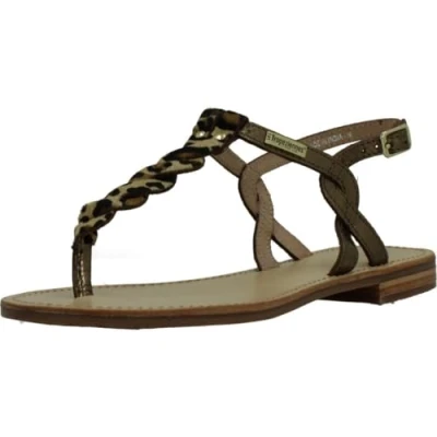 Image of Les Tropeziennes Hamsongpo Leather Sandals, Bronze Leopard, 37 EU