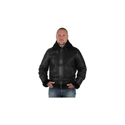 Image of Schott Leather jacket black, Men&#039;s, Size: XXL, Black