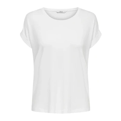 Image of ONLY Moster Oneck NOOS JRS Basic Tshirt, Women&#039;s, Size: XS, White