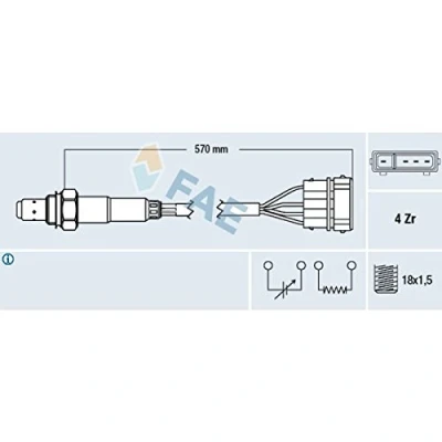 Image of Lambda Sensor FAE 77239