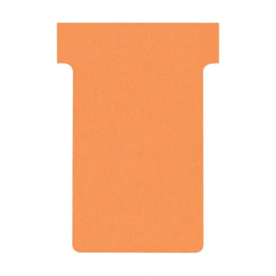 Image of Nobo Card Board Accessories T Cards, Index 2, Pack of 100, Orange