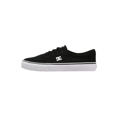 Image of DC Shoes Trase TX Trainers, Size: 7.5, Black/white Textile
