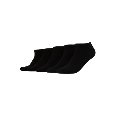 Image of Urban Classics NO SHOW Socks 5 PACK Trainer socks, Men&#039;s, Size: 2.5 5, Black