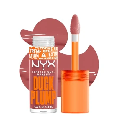 Image of NYX Professional Makeup Duck Plump Lip Plumping Gloss (Various Shades) Nude Swings