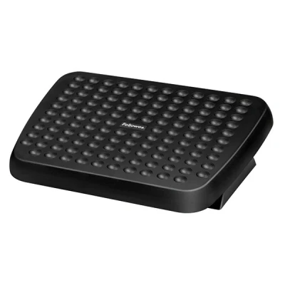 Image of Fellowes Foot Rest Under Desk Standard Support Ergonomic with Textured Surface Stool for Office &amp; Home Use Black
