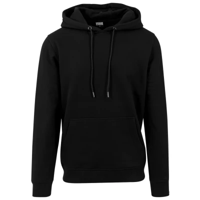 Image of Urban Classics Men&#039;s Basic Sweat Hoody Sweatshirt, Black, S