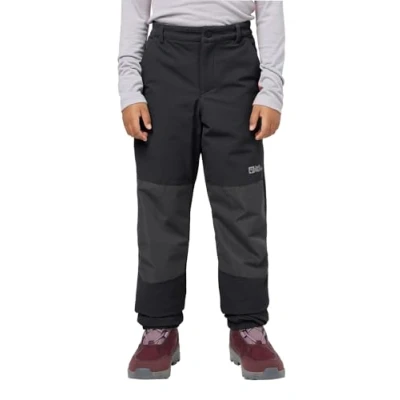 Image of Jack Wolfskin Rascal Winter Outdoor trousers for kids, Size: 7 8y, Black