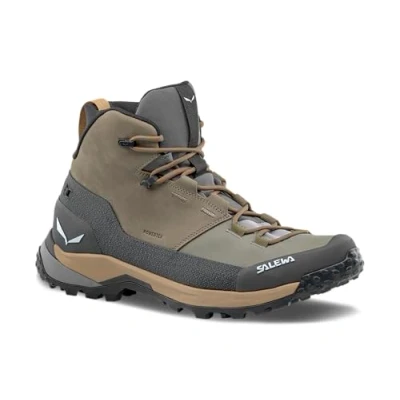 Image of Salewa PUEZ Leather MID PTX M, Bungee Cord Onyx, 8 UK