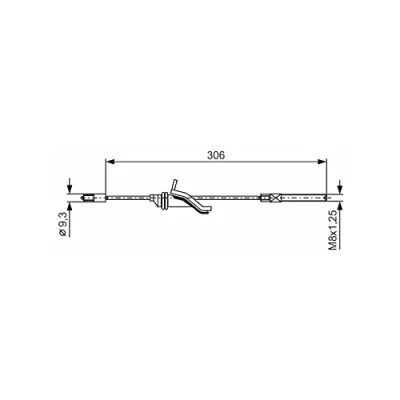 Image of Cable Pull, parking brake BOSCH 1 987 482 369
