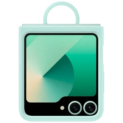 Image of Samsung Silicone Back Cover with Ring Mint Galaxy Z Flip 6