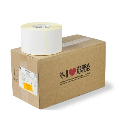 Image of Zebra Z Perform 1000D Permanent Adhesive Labels for Printing (Permanent Adhesive, Paper, Direct Thermal, 102 mm x 152 mm, 3 inch, Pack of 3800)