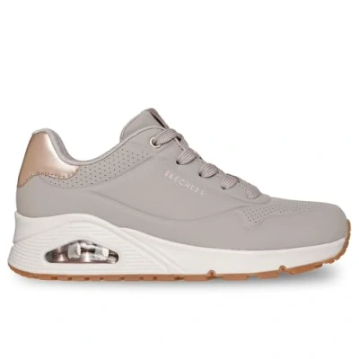 Image of Skechers Women&#039;s Uno Golden Air Sneaker, Taupe, 3.5 UK