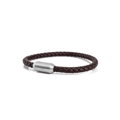 Image of Akitsune Silva Bracelet, Men&#039;s, Size: 6,69&#039;&#039;, Silverbrown