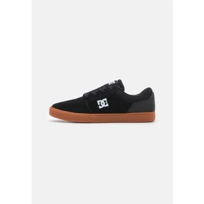 Image of DC Shoes Crisis Unisex Trainers, Size: 7, Black Leather and textile