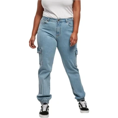 Image of Urban Classics Relaxed fit jeans, Women&#039;s, Size: 31x28, Clearblue bleached
