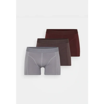 Image of Jack &amp; Jones Jacordinary Trunks 3 PACK Trunks, Men&#039;s, Size: Small, Malt ball/marsala/iron gate