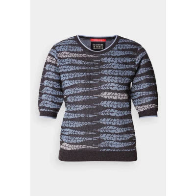 Image of Scotch &amp; Soda TEE Print Tshirt, Women&#039;s, Size: Medium, Charcoal art