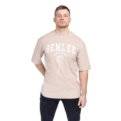 Image of Benlee Lieden Print Tshirt, Men&#039;s, Size: Medium, Sand white