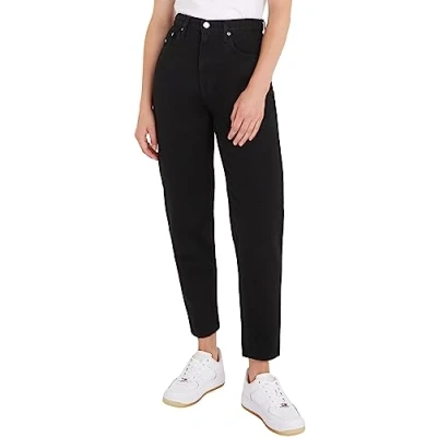 Image of Tommy Jeans MOM Ultra HIGH RISE JEAN Tapered Relaxed fit jeans, Women&#039;s, Size: 31x34, Denim black