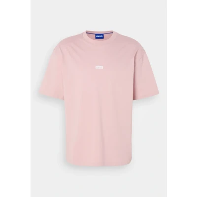 Image of HUGO Nalono Basic Tshirt, Men&#039;s, Size: Small, Light pastel pink