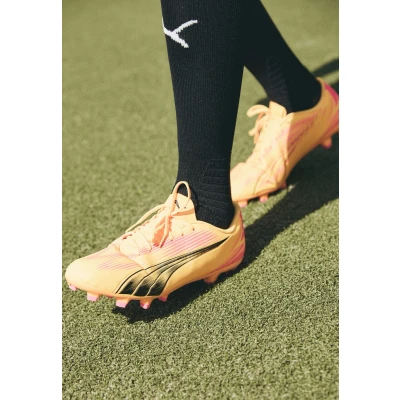 Image of Puma Men&#039;s Ultra Play Fg/Ag Soccer Shoe, Sun Stream Black Sunset Glow, 9.5 UK
