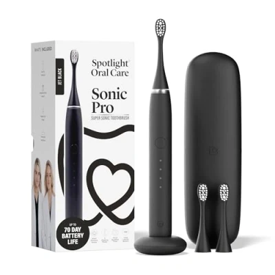 Image of Spotlight Oral Care Sonic Pro Toothbrush Jet Black