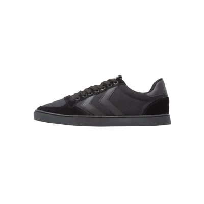 Image of Hummel Slimmer Stadil Tonal LOW Trainers, Size: 11, Black Leather and textile