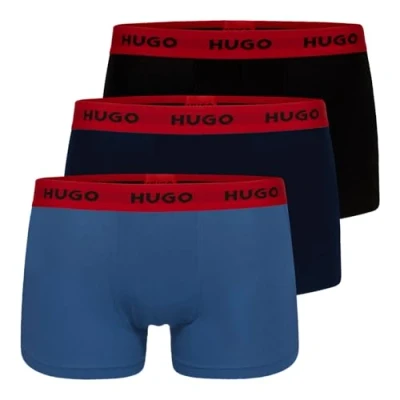 Image of HUGO Trunk Triplet 3 PACK Pants, Men&#039;s, Size: XL, Blue