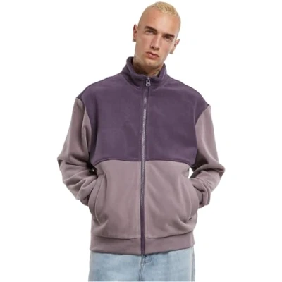 Image of Urban Classics Fleece jacket, Men&#039;s, Size: 5XL, Purplenight fadedpurple