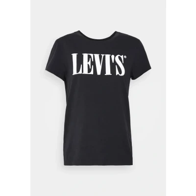 Image of Levi&#039;s Print Tshirt, Women&#039;s, Size: XS, Black
