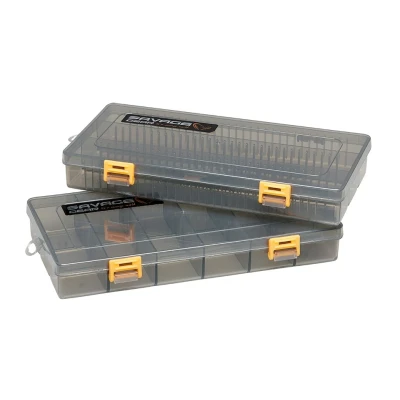 Image of Savage Gear Flat Lure Box Smoke Kit (2 pieces) Tacklebox