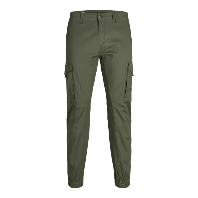 Image of Jack &amp; Jones Jjipaul Jjflake Cargo trousers, Men&#039;s, Size: 27x30, Olive night