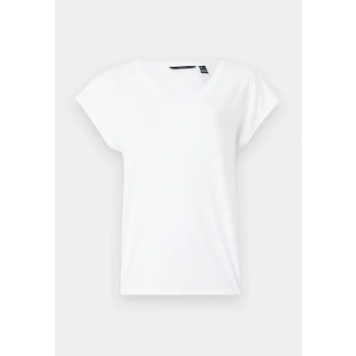 Image of VERO MODA Women&#039;s Vmluna SS V Neck Tee JRS Noos, Bright White, S