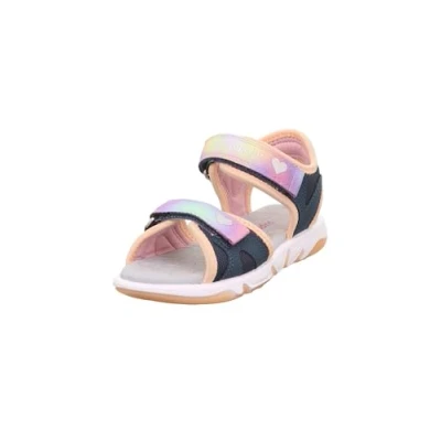 Image of Superfit Pebbles Walking sandals for kids, Size: 11K, Blue/orange Imitation leather/ textile