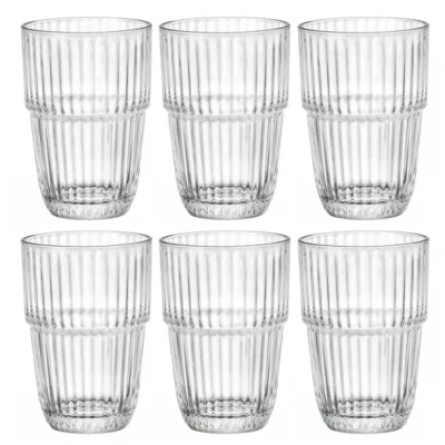 Image of Bormioli Rocco Long Drink Glasses Barshine 380 ml 6 Pieces