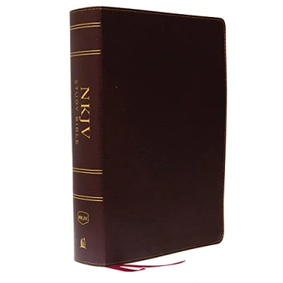 Image of NKJV Study Bible, Bonded Leather, Burgundy, Full Color, Comfort Print: The Complete Resource for Studying God’s Word