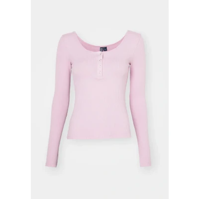 Image of Pieces Pckitte Long sleeved top, Women&#039;s, Size: XS, Dawn pink
